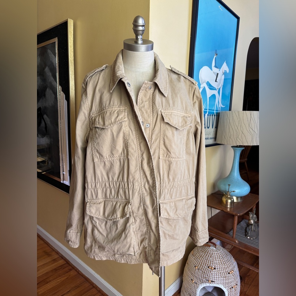 gap khaki safari field jacket
